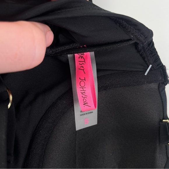 Betsey Johnson Smocked Corset One piece Swimsuit sz Small - Picture 10 of 12